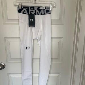 Men’s Under Armour cold gear White and Black Leggings